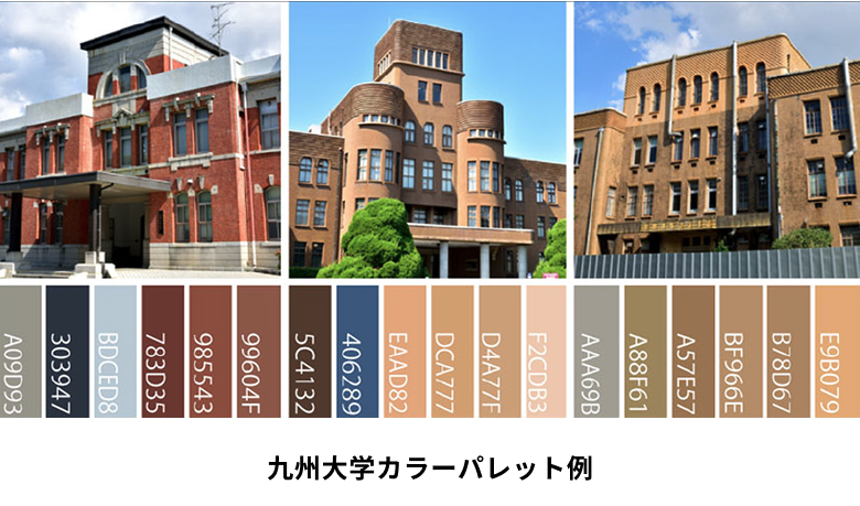 九州大学カラーパレット例